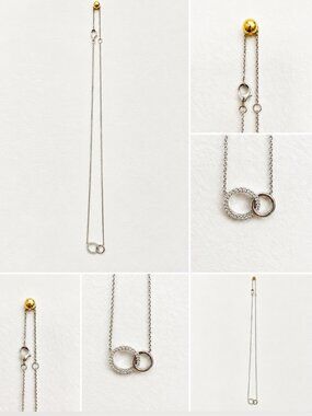 Silver Eternity Circles Necklace